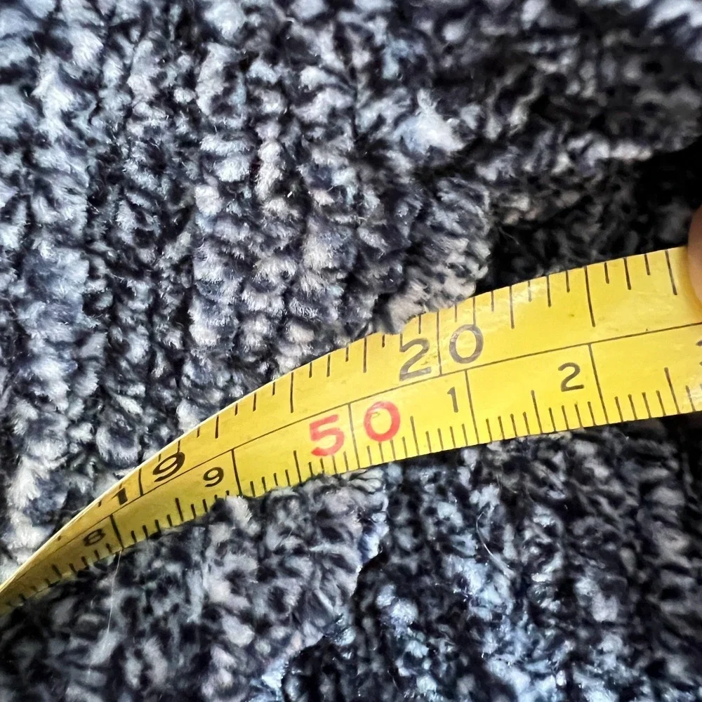 Orvis Ladies Chenille Tunic Sweater Heathered Blue Size Medium - Picture 6 of 8